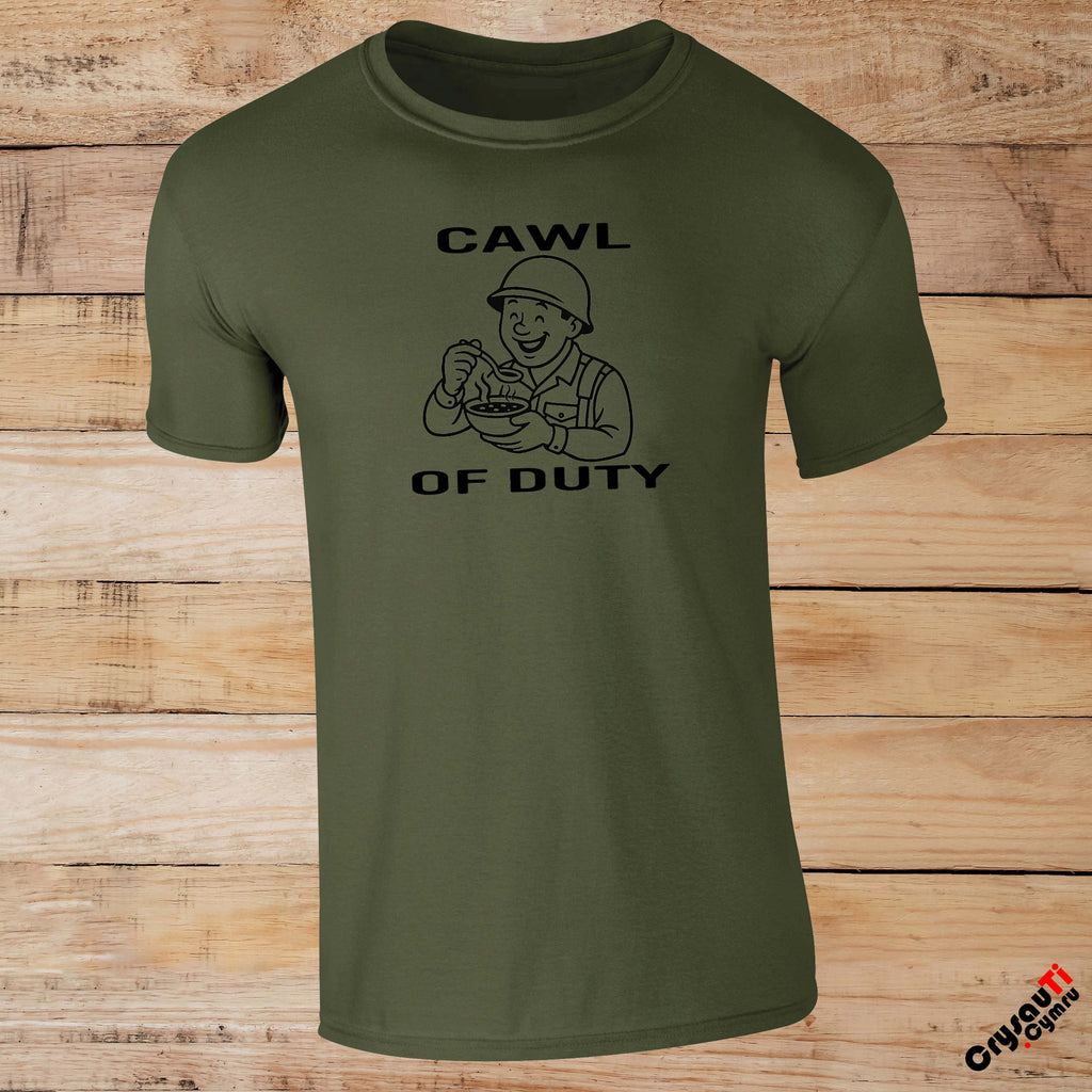 Cawl of Duty – Crys-T Plant ac Oedolion| Kids and Adult Tee